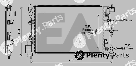 Eaclima 31R14016 — Radiator, engine cooling