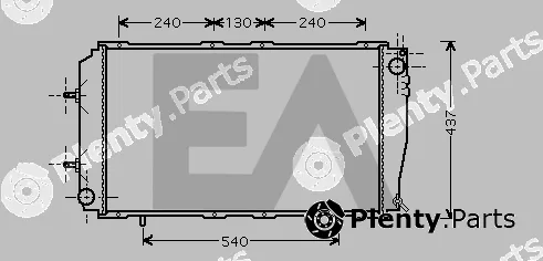 Eaclima 31R68028 — Radiator, engine cooling
