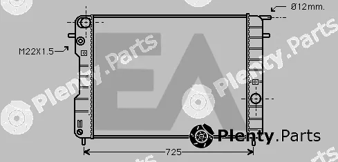 Eaclima 31R54175 — Radiator, engine cooling