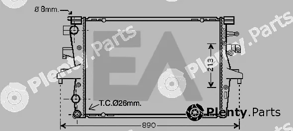 Eaclima 31R77054 — Radiator, engine cooling