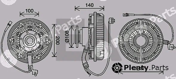 Eaclima 35C47D10 — Fan Wheel, engine cooling