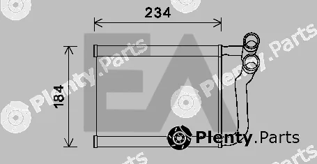 Eaclima 45C28026 — Heat Exchanger, interior heating