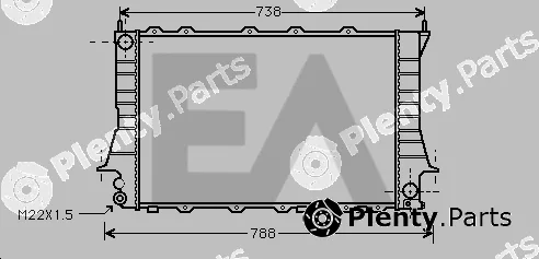 Eaclima 31R02078 — Radiator, engine cooling