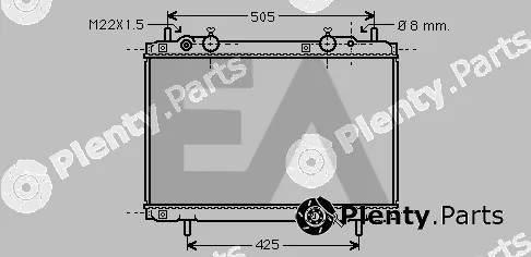 Eaclima 31R25035 — Radiator, engine cooling