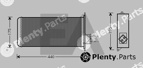 Eaclima 45C30001 — Heat Exchanger, interior heating