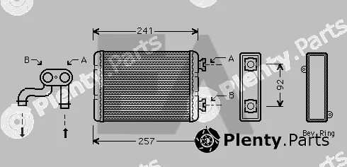 Eaclima 45C07017 — Heat Exchanger, interior heating