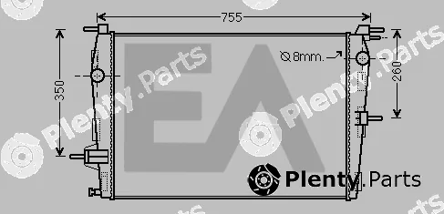 Eaclima 31R60082 — Radiator, engine cooling