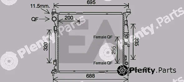 Eaclima 31R50106 — Radiator, engine cooling