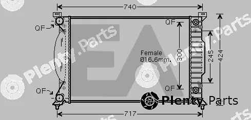 Eaclima 31R02038 — Radiator, engine cooling