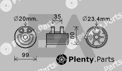 Eaclima 37G18001 — Oil Cooler, engine oil