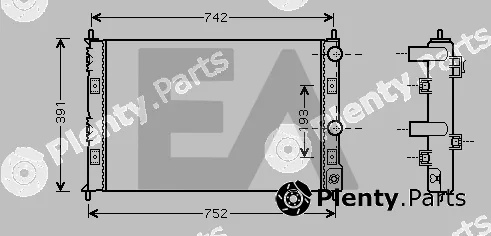 Eaclima 31R12037 — Radiator, engine cooling