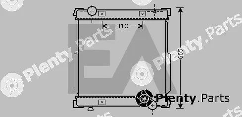 Eaclima 31R30037 — Radiator, engine cooling