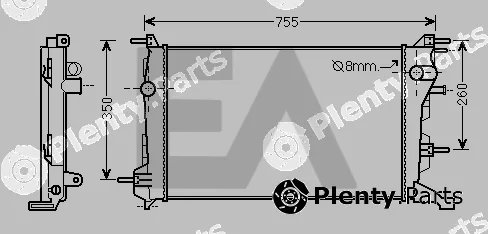 Eaclima 31R60076 — Radiator, engine cooling