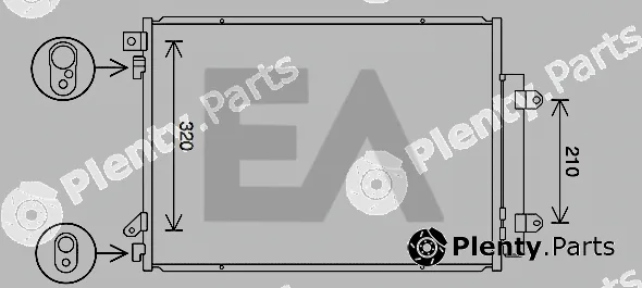 Eaclima 30C69023 — Condenser, air conditioning