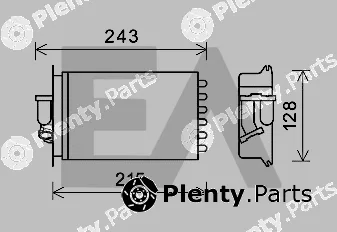 Eaclima 45C50027 — Heat Exchanger, interior heating