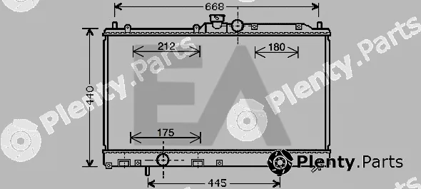Eaclima 31R51099 — Radiator, engine cooling
