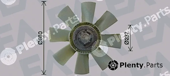Eaclima 35C76C12 — Fan Wheel, engine cooling