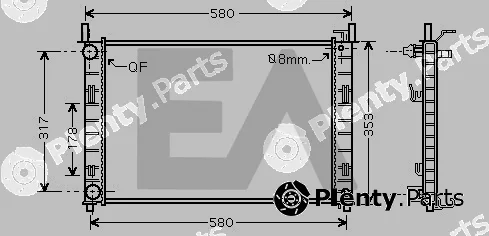 Eaclima 31R22119 — Radiator, engine cooling