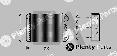 Eaclima 45C50001 — Heat Exchanger, interior heating