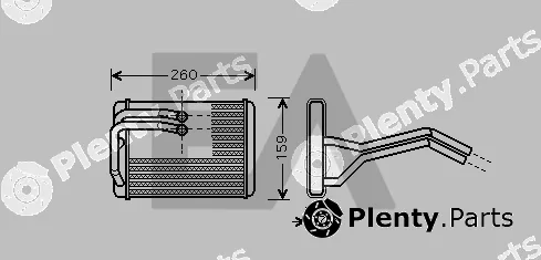 Eaclima 45C28015 — Heat Exchanger, interior heating