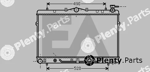 Eaclima 31R28121 — Radiator, engine cooling