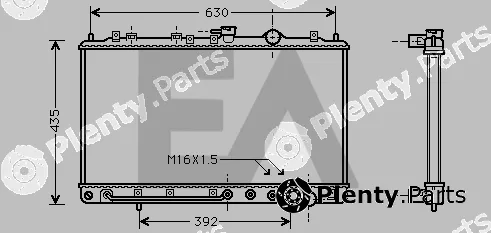 Eaclima 31R28024 — Radiator, engine cooling