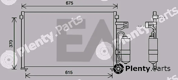 Eaclima 30C20015 — Condenser, air conditioning
