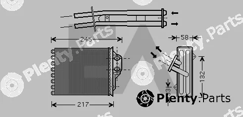 Eaclima 45C25024 — Heat Exchanger, interior heating