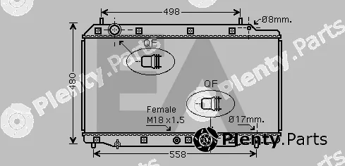 Eaclima 31R26073 — Radiator, engine cooling
