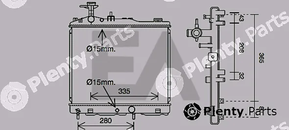 Eaclima 31R51119 — Radiator, engine cooling
