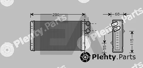 Eaclima 45C55005 — Heat Exchanger, interior heating