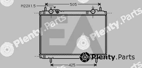 Eaclima 31R25037 — Radiator, engine cooling