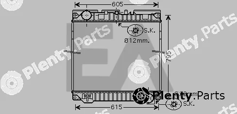Eaclima 31R47016 — Radiator, engine cooling