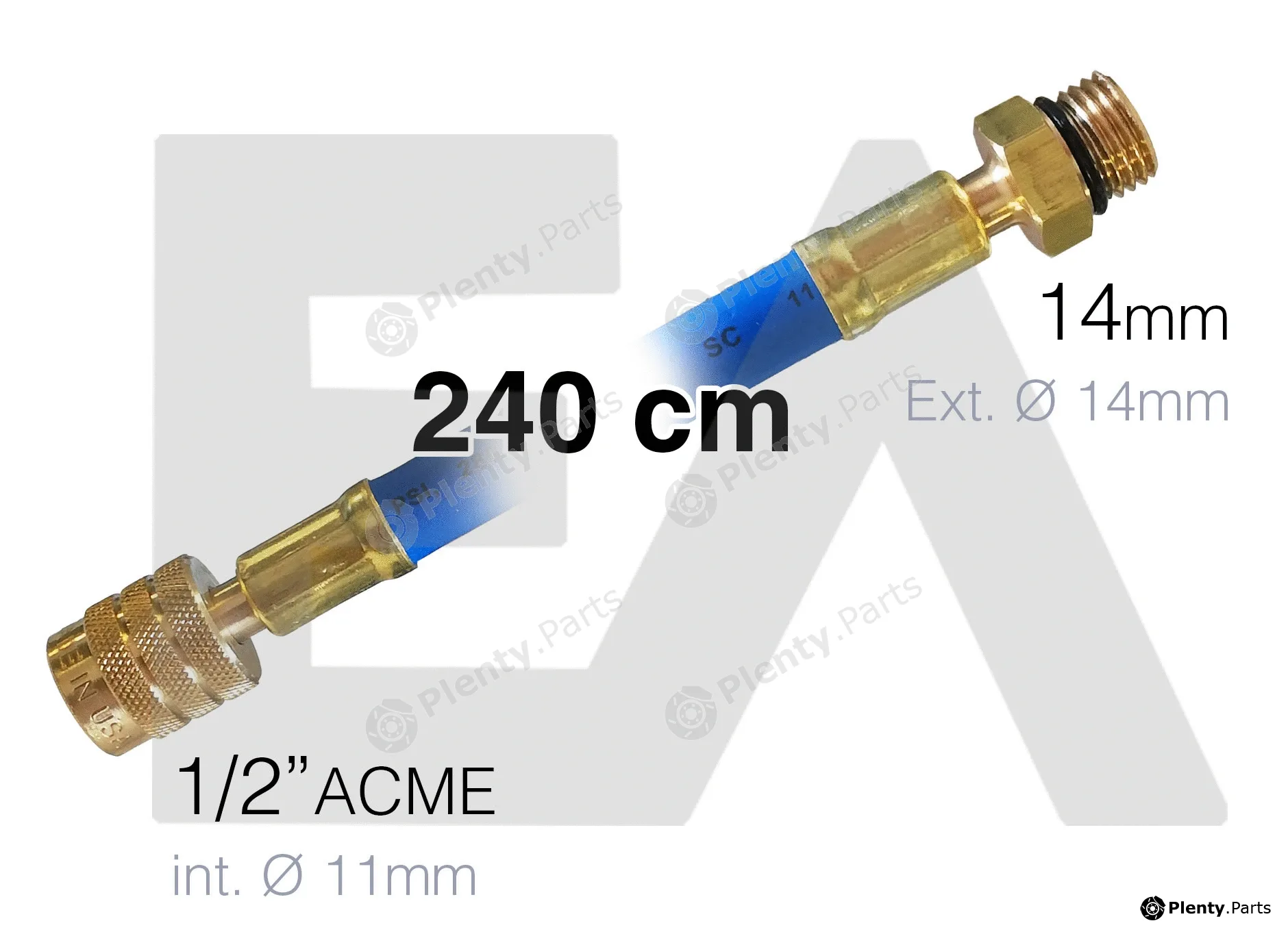 Eaclima 19M0021 — Filler Hose, air conditioning service unit