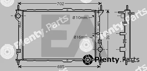 Eaclima 31R22085 — Radiator, engine cooling