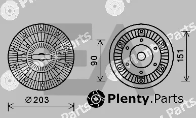 Eaclima 35C59D05 — Fan Wheel, engine cooling