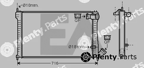 Eaclima 31R10061 — Radiator, engine cooling