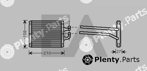 Eaclima 45C36012 — Heat Exchanger, interior heating