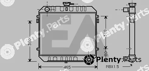 Eaclima 31R54061 — Radiator, engine cooling