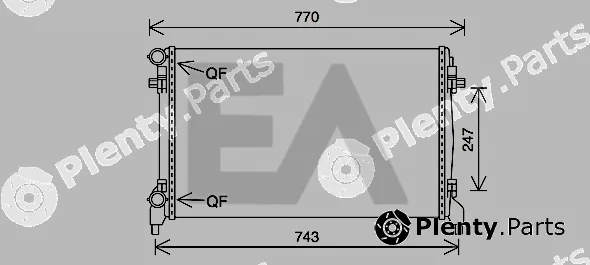 Eaclima 31R77066 — Radiator, engine cooling