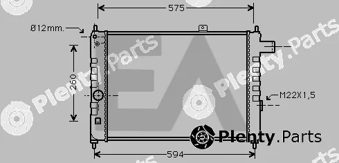 Eaclima 31R54030 — Radiator, engine cooling