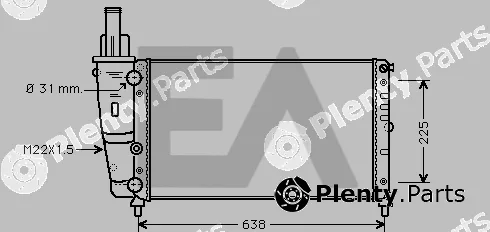 Eaclima 31R25046 — Radiator, engine cooling