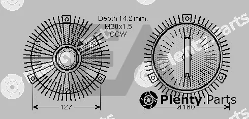 Eaclima 35C50D01 — Fan Wheel, engine cooling
