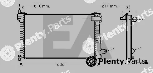 Eaclima 31R10097 — Radiator, engine cooling