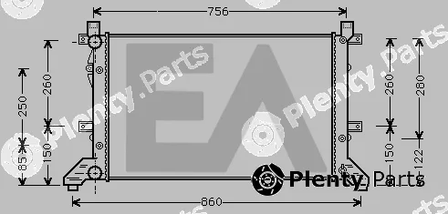 Eaclima 31R77056 — Radiator, engine cooling