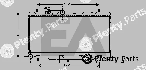 Eaclima 31R68054 — Radiator, engine cooling