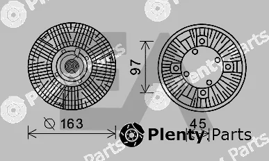 Eaclima 35C45D07 — Fan Wheel, engine cooling