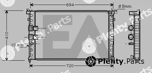 Eaclima 31R55100 — Radiator, engine cooling