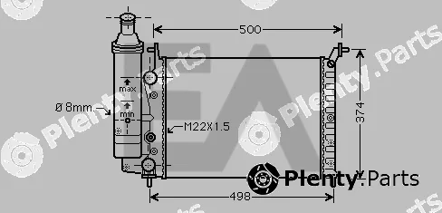 Eaclima 31R25055 — Radiator, engine cooling