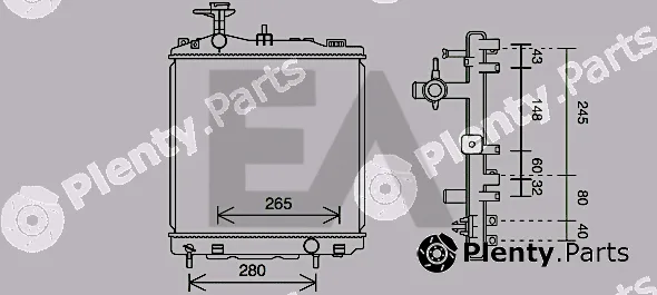 Eaclima 31R51120 — Radiator, engine cooling